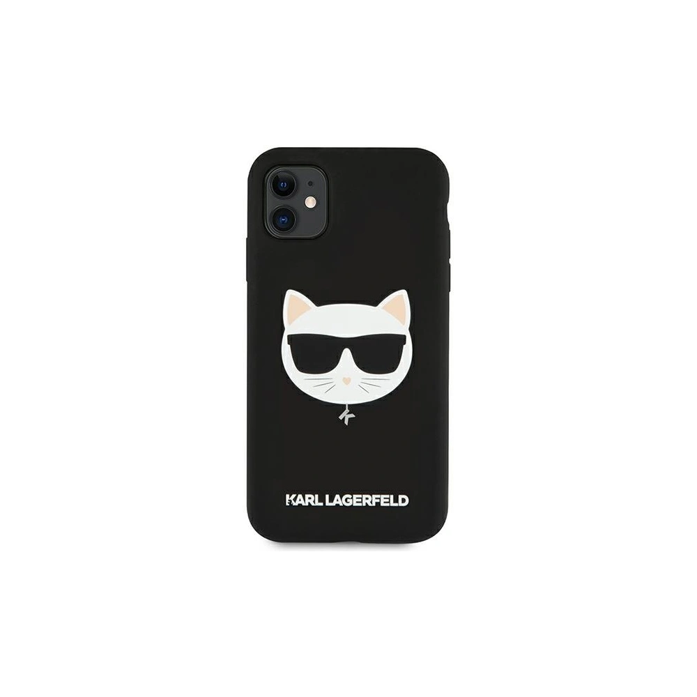 Hurtownia GSM - Etui Karl Lagerfeld KLHCN61SLCHBK Apple iPhone 11 hardcase czarny/black Silicone Choupette - KLD545BLK - {ean13} - Hurt