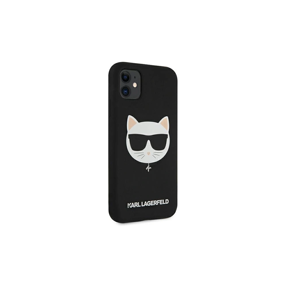 Hurtownia GSM - Etui Karl Lagerfeld KLHCN61SLCHBK Apple iPhone 11 hardcase czarny/black Silicone Choupette - KLD545BLK - {ean13} - Hurt