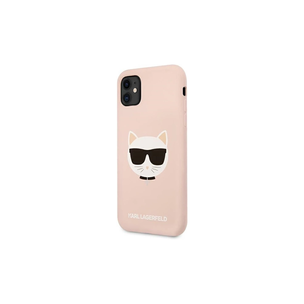 Hurtownia GSM - Etui Karl Lagerfeld KLHCN61SLCHLP Apple iPhone 11 hardcase jasně růžový/light pink silikon Choupette - KLD546PNK - {ean13} - Hurt