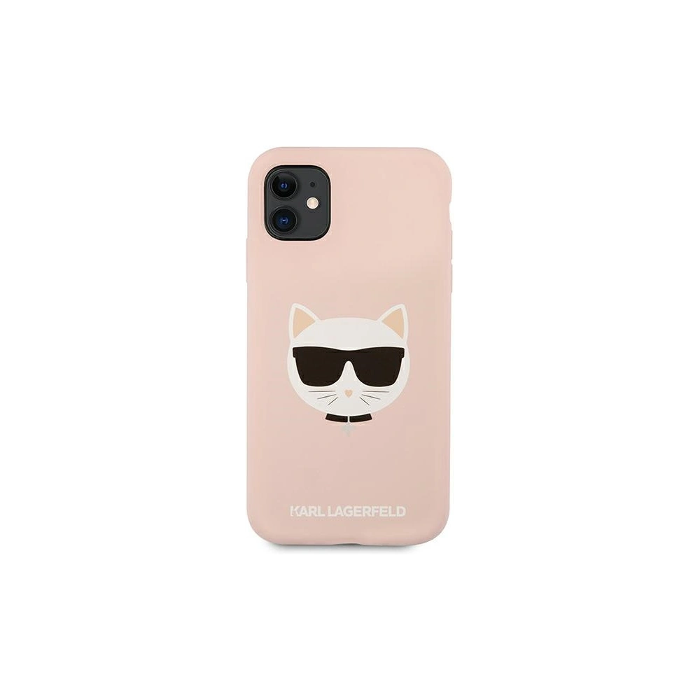 Hurtownia GSM - Etui Karl Lagerfeld KLHCN61SLCHLP Apple iPhone 11 hardcase jasně růžový/light pink silikon Choupette - KLD546PNK - {ean13} - Hurt