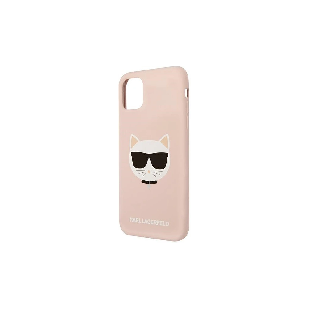 Hurtownia GSM - Etui Karl Lagerfeld KLHCN61SLCHLP Apple iPhone 11 hardcase jasně růžový/light pink silikon Choupette - KLD546PNK - {ean13} - Hurt