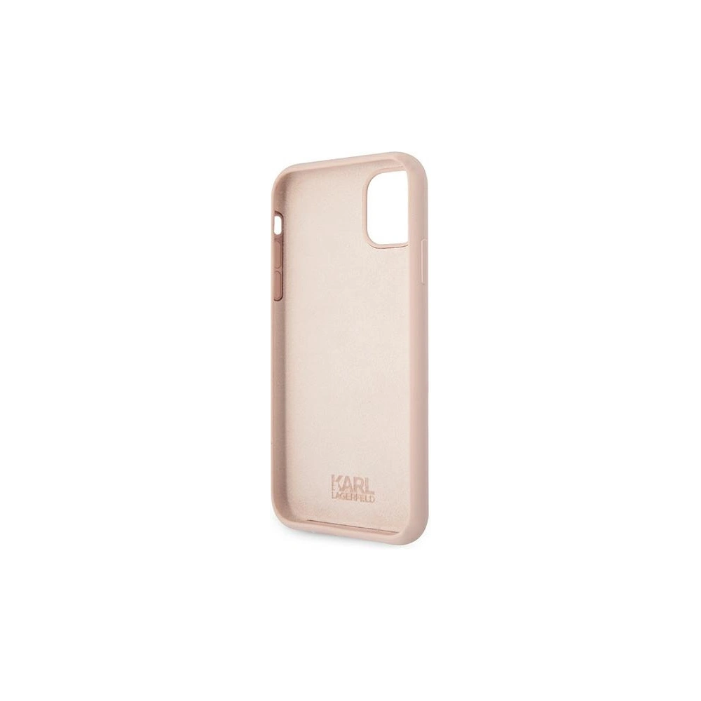 Hurtownia GSM - Etui Karl Lagerfeld KLHCN61SLCHLP Apple iPhone 11 hardcase jasně růžový/light pink silikon Choupette - KLD546PNK - {ean13} - Hurt