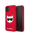 Karl Lagerfeld KLHCN61SLCHRE Apple iPhone 11 hardcase red Silicone Choupette