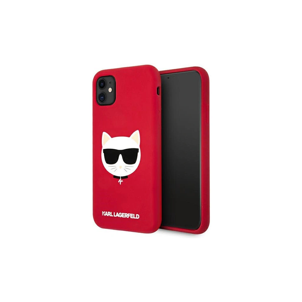 Hurtownia GSM - Etui Karl Lagerfeld KLHCN61SLCHRE Apple iPhone 11 hardcase červený/red Silicone Choupette - KLD547RED - {ean13} - Hurt