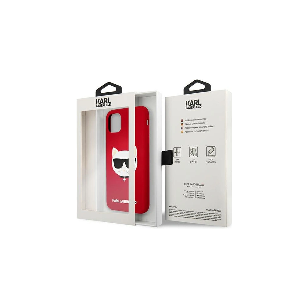 Hurtownia GSM - Etui Karl Lagerfeld KLHCN61SLCHRE Apple iPhone 11 hardcase červený/red Silicone Choupette - KLD547RED - {ean13} - Hurt