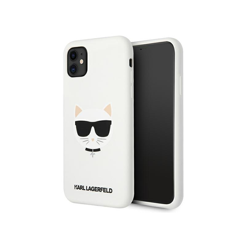 Hurtownia Karl Lagerfeld - 3666339001902 - KLD548WHT - Etui Karl Lagerfeld KLHCN61SLCHWH Apple iPhone 11 hardcase biały/white Silicone Choupette - B2B homescreen