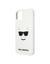 Wholesale Karl Lagerfeld KLHCN61SLCHWH Apple iPhone 11 hardcase white Silicone Choupette - KLD548WHT - {ean13} - Hurt