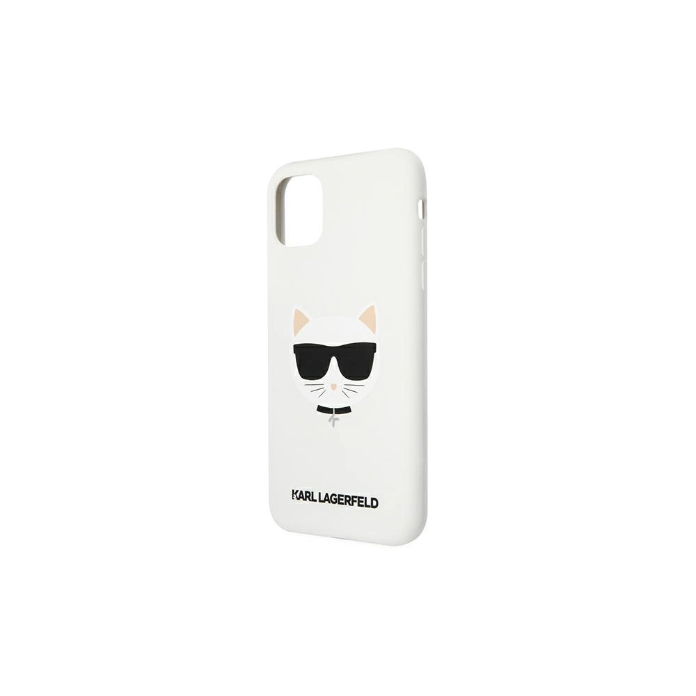 Hurtownia GSM - Etui Karl Lagerfeld KLHCN61SLCHWH Apple iPhone 11 hardcase bílý/white Silicone Choupette - KLD548WHT - {ean13} - Hurt