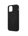 Wholesale Karl Lagerfeld KLHCP12LSILTTBK Apple iPhone 12 Pro Max black Silicone Ikonik Outline - KLD549BLK - {ean13} - Hurt