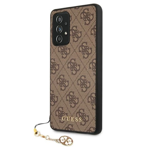 Etui Guess GUHCA72GF4GBR Samsung Galaxy A72 brązowy/brown hard case 4G Charms Collection