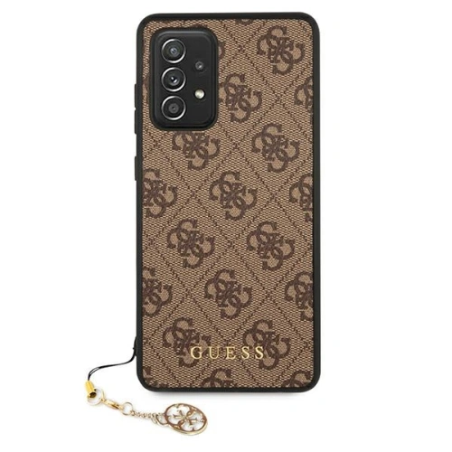 Etui Guess GUHCA72GF4GBR Samsung Galaxy A72 brązowy/brown hard case 4G Charms Collection