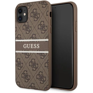 Hurtownia GSM - Etui Guess GUHCN614GDBR Apple iPhone 11 brązowy/brown hardcase 4G Stripe - GUE998BR - {ean13} - Hurt