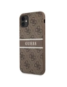 Hurtownia GSM - Etui Guess GUHCN614GDBR Apple iPhone 11 brązowy/brown hardcase 4G Stripe - GUE998BR - {ean13} - Hurt