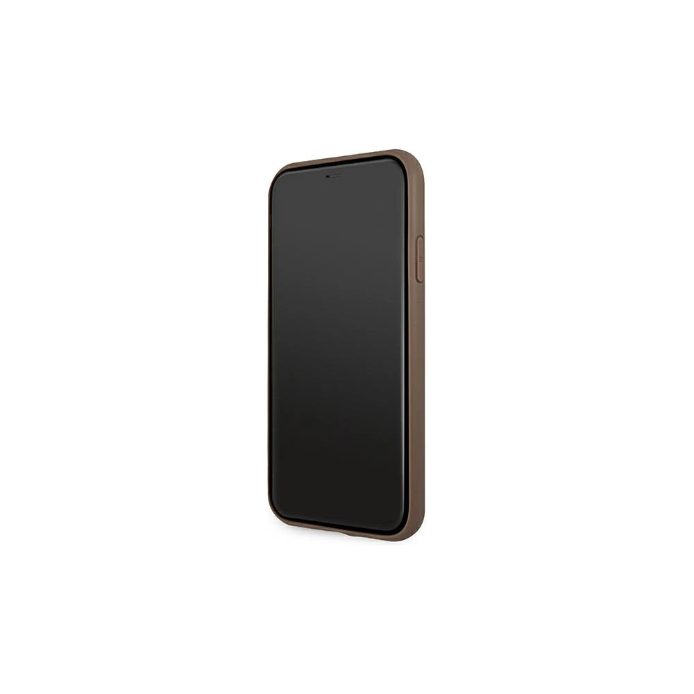 Hurtownia GSM - Etui Guess GUHCN614GDBR Apple iPhone 11 brązowy/brown hardcase 4G Stripe - GUE998BR - {ean13} - Hurt