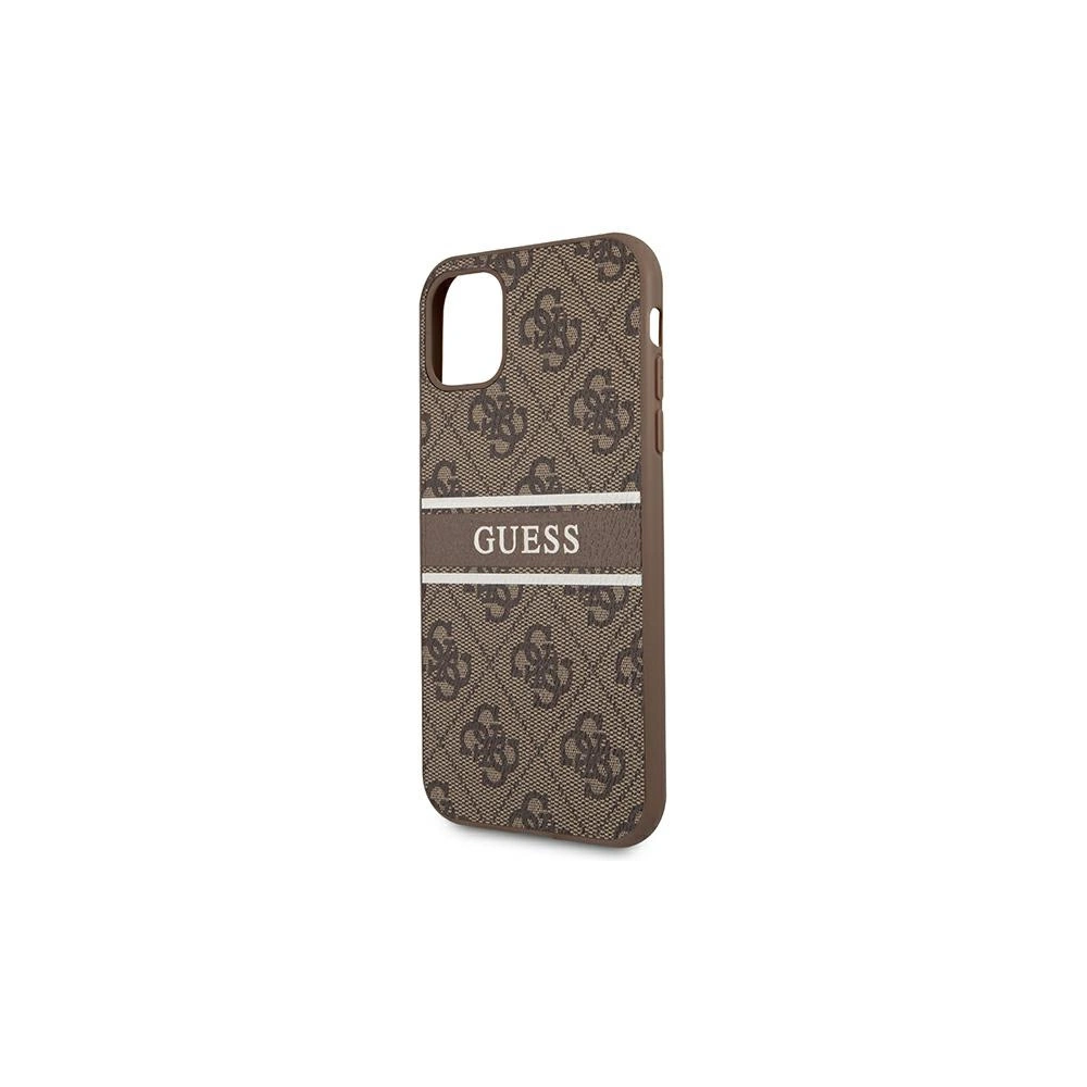 Hurtownia GSM - Etui Guess GUHCN614GDBR Apple iPhone 11 brązowy/brown hardcase 4G Stripe - GUE998BR - {ean13} - Hurt