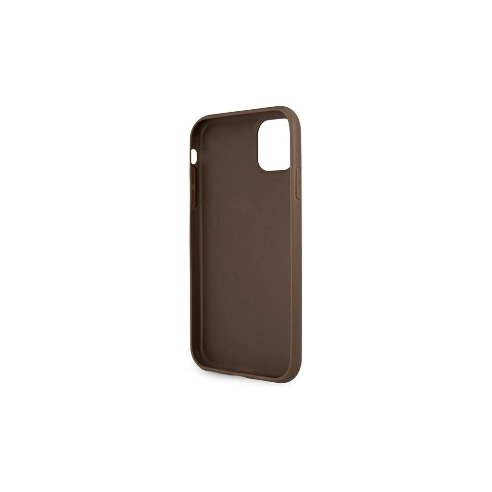 Hurtownia GSM - Etui Guess GUHCN614GDBR Apple iPhone 11 hnědý/brown hardcase 4G Stripe - GUE998BR - {ean13} - Hurt