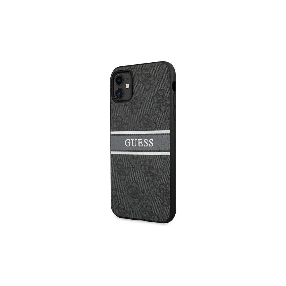 Etui Guess GUHCN614GDGR Apple iPhone 11 šedý/grey hardcase 4G Stripe