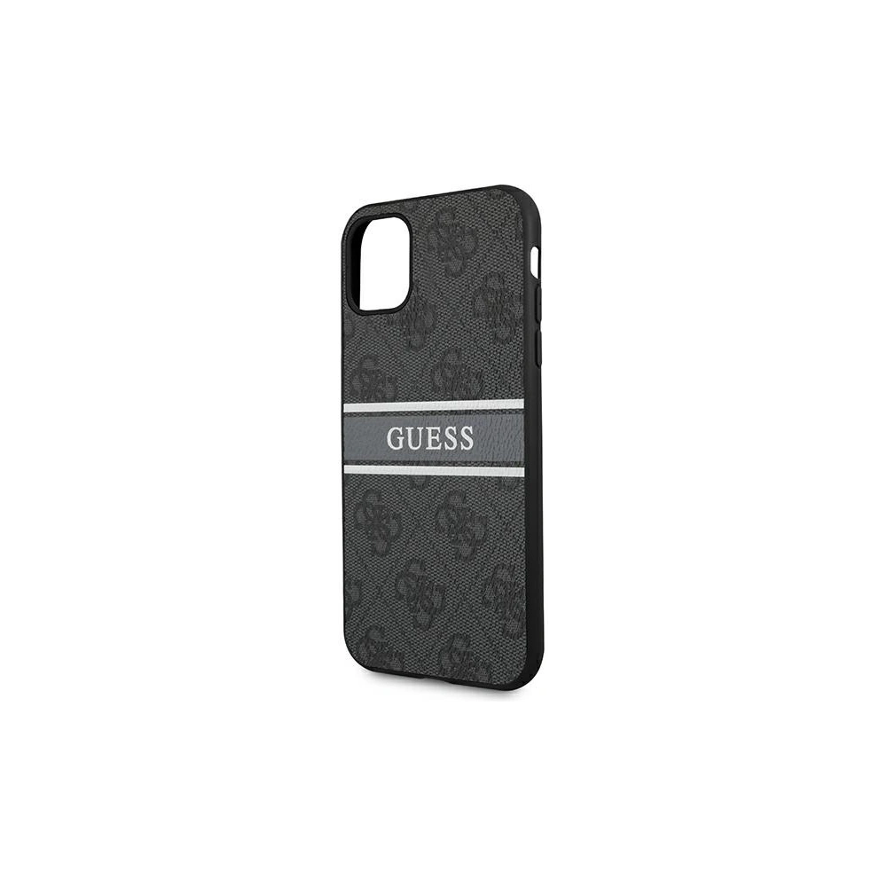 Etui Guess GUHCN614GDGR Apple iPhone 11 šedý/grey hardcase 4G Stripe