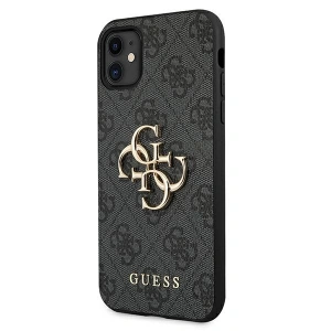 Hurtownia GSM - Etui Guess GUHCN614GMGGR Apple iPhone 11 szary/grey hardcase 4G Big Metal Logo - GUE1000GRY - {ean13} - Hurt