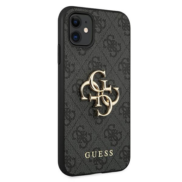 Kryt Guess GUHCN614GMGGR Apple iPhone 11 grey hardcase 4G Big Metal Logo