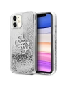 Etui Guess GUHCN61LG4GSI Apple iPhone 11 srebrny/silver hardcase 4G Big Liquid Glitter