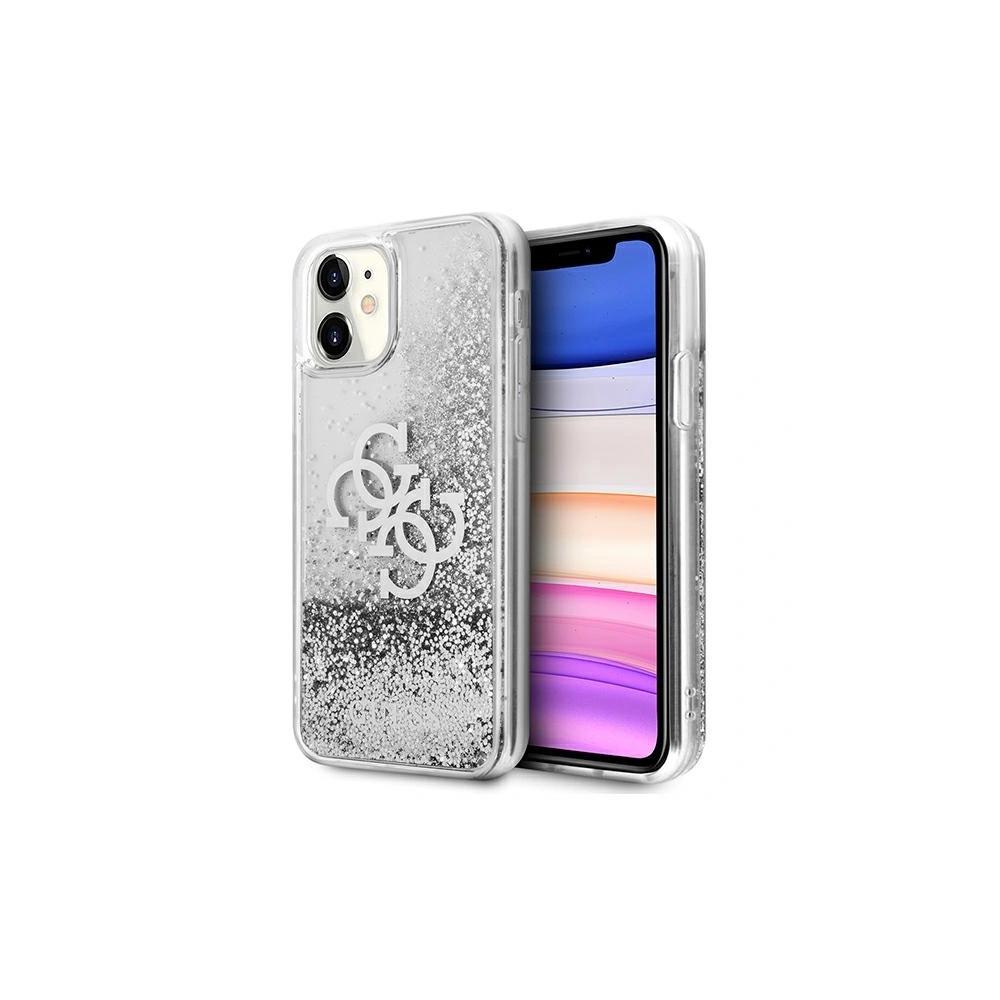 Hurtownia GSM - Etui Guess GUHCN61LG4GSI Apple iPhone 11 stříbrný/silver hardcase 4G Big Liquid Glitter - GUE1001SLV - {ean13} - Hurt