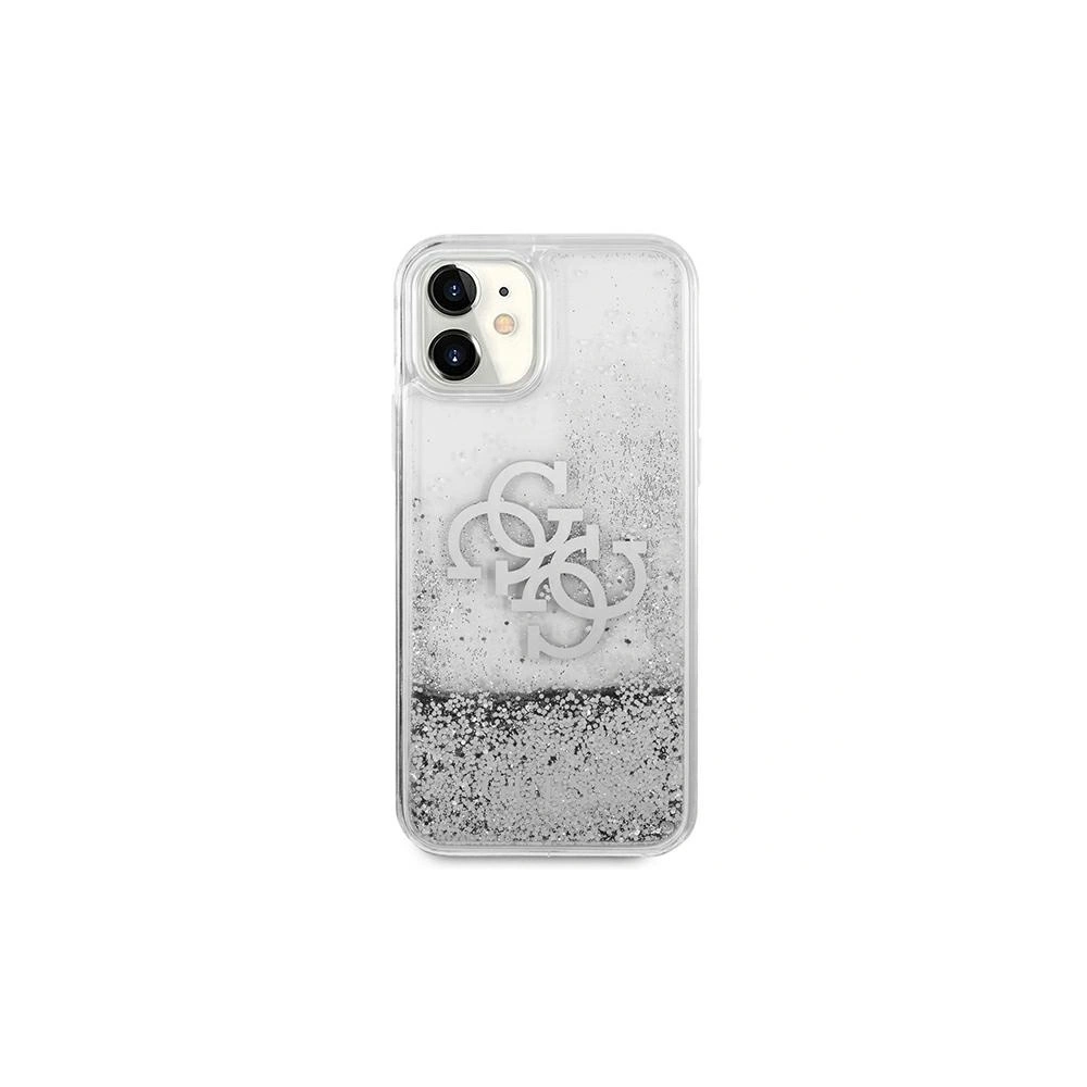 Hurtownia GSM - Etui Guess GUHCN61LG4GSI Apple iPhone 11 stříbrný/silver hardcase 4G Big Liquid Glitter - GUE1001SLV - {ean13} - Hurt