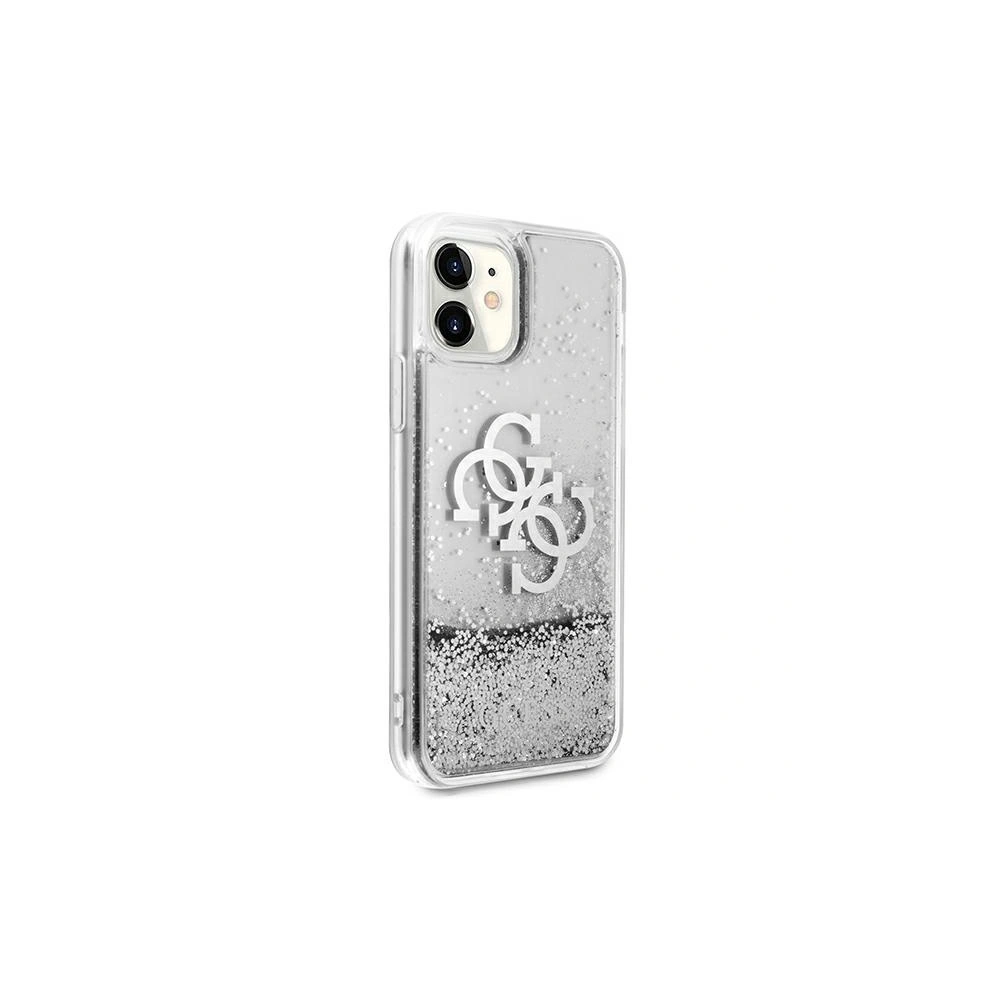 Hurtownia GSM - Etui Guess GUHCN61LG4GSI Apple iPhone 11 stříbrný/silver hardcase 4G Big Liquid Glitter - GUE1001SLV - {ean13} - Hurt