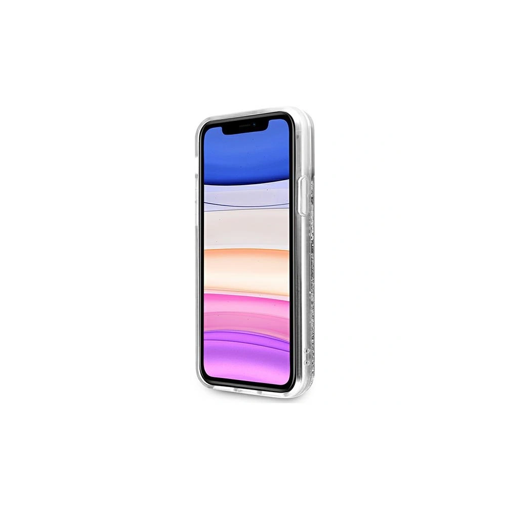 Hurtownia GSM - Etui Guess GUHCN61LG4GSI Apple iPhone 11 stříbrný/silver hardcase 4G Big Liquid Glitter - GUE1001SLV - {ean13} - Hurt