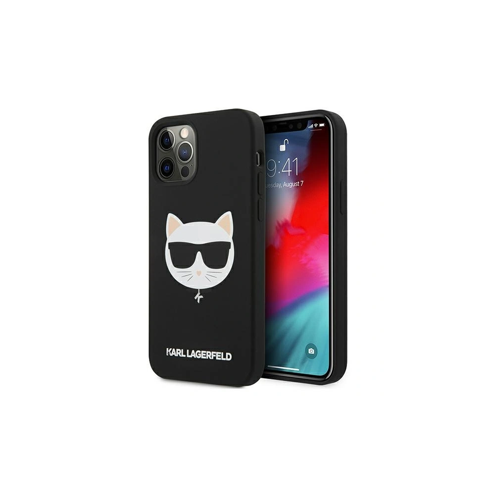 Hurtownia GSM - Etui Karl Lagerfeld KLHCP12LSLCHBK Apple iPhone 12 Pro Max hardcase černý/black Silicone Choupette - KLD550BLK - {ean13} - Hurt