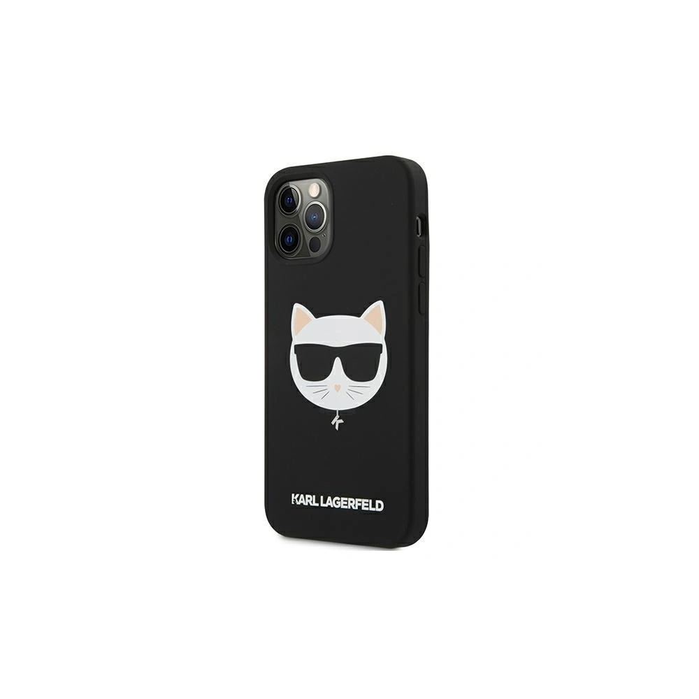 Hurtownia GSM - Etui Karl Lagerfeld KLHCP12LSLCHBK Apple iPhone 12 Pro Max hardcase černý/black Silicone Choupette - KLD550BLK - {ean13} - Hurt