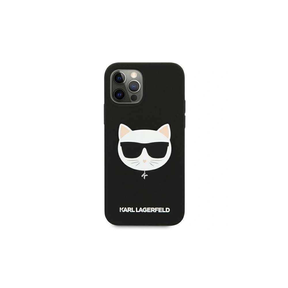 Hurtownia GSM - Etui Karl Lagerfeld KLHCP12LSLCHBK Apple iPhone 12 Pro Max hardcase černý/black Silicone Choupette - KLD550BLK - {ean13} - Hurt