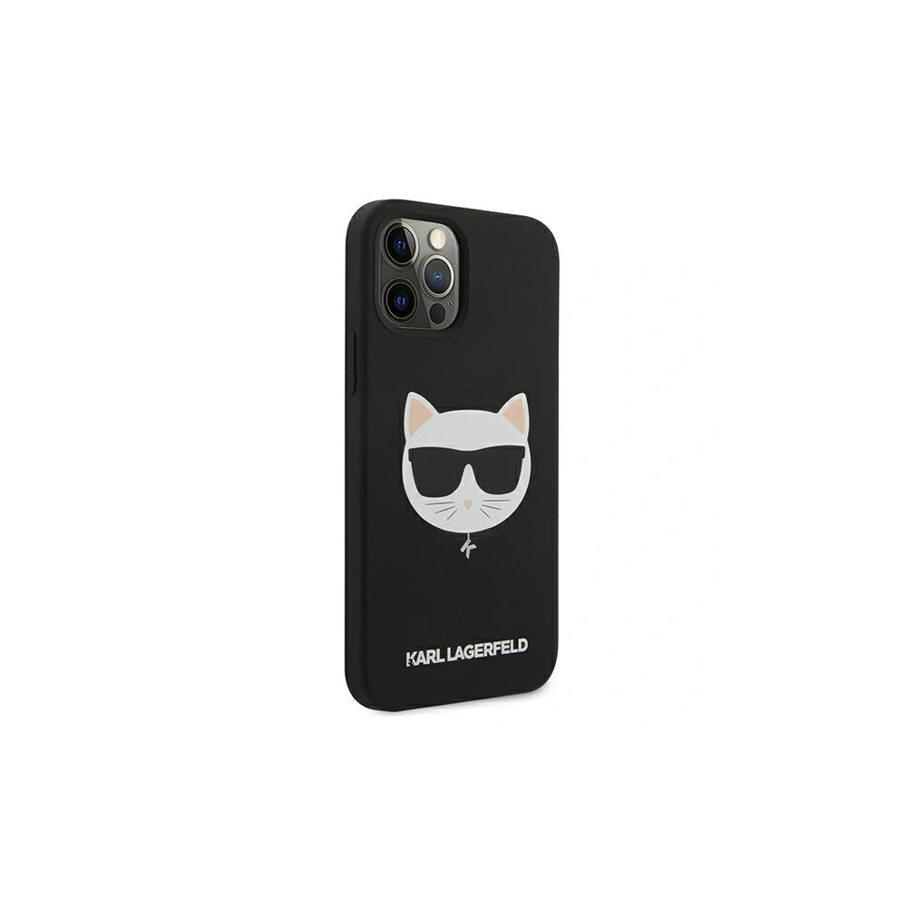Hurtownia GSM - Etui Karl Lagerfeld KLHCP12LSLCHBK Apple iPhone 12 Pro Max hardcase černý/black Silicone Choupette - KLD550BLK - {ean13} - Hurt