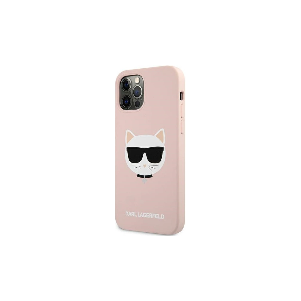 Wholesale Karl Lagerfeld KLHCP12LSLCHLP Apple iPhone 12 Pro Max hardcase light pink Silicone Choupette - KLD551PNK - {ean13} - Hurt