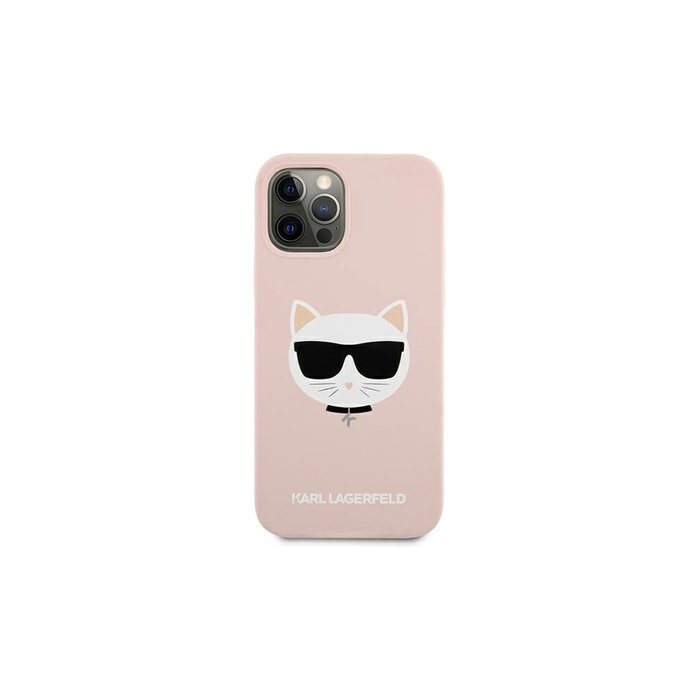Wholesale Karl Lagerfeld KLHCP12LSLCHLP Apple iPhone 12 Pro Max hardcase light pink Silicone Choupette - KLD551PNK - {ean13} - Hurt