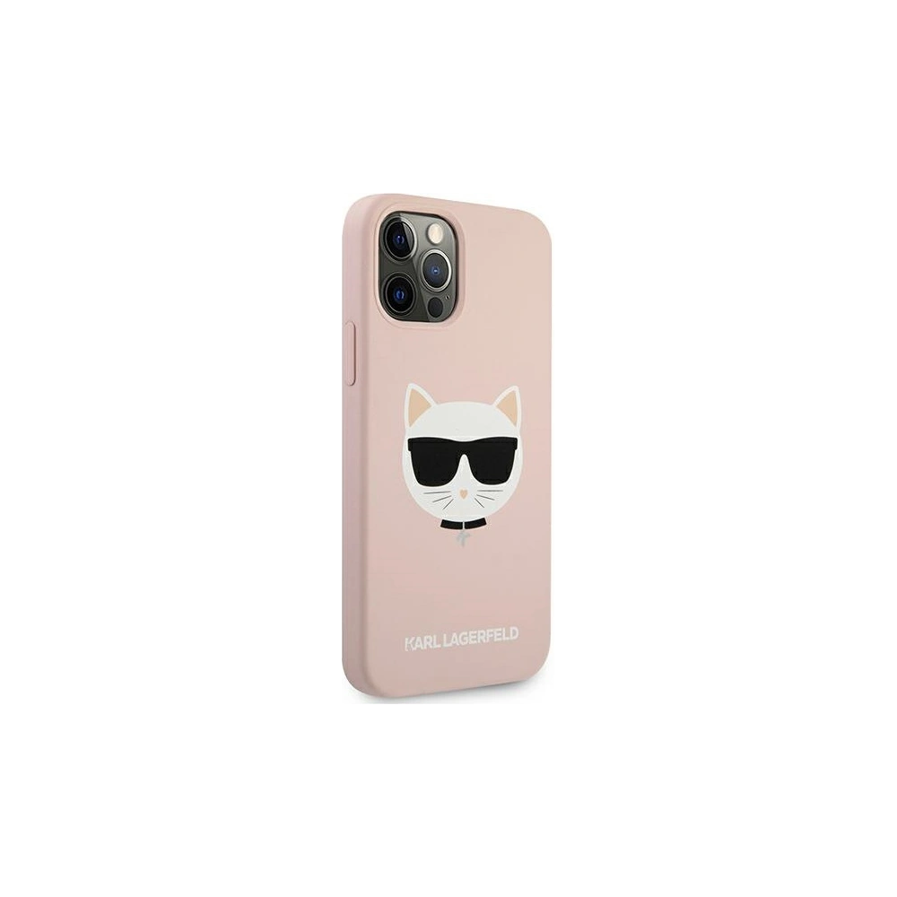 Wholesale Karl Lagerfeld KLHCP12LSLCHLP Apple iPhone 12 Pro Max hardcase light pink Silicone Choupette - KLD551PNK - {ean13} - Hurt