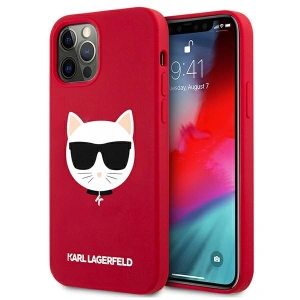 Hurtownia GSM - Etui Karl Lagerfeld KLHCP12LSLCHRE Apple iPhone 12 Pro Max hardcase červený/red Silicone Choupette - KLD552RED - {ean13} - Hurt