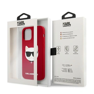 Hurtownia GSM - Etui Karl Lagerfeld KLHCP12LSLCHRE Apple iPhone 12 Pro Max hardcase červený/red Silicone Choupette - KLD552RED - {ean13} - Hurt