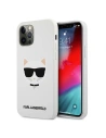 Etui Karl Lagerfeld KLHCP12LSLCHWH Apple iPhone 12 Pro Max hardcase bílý/white Silicone Choupette