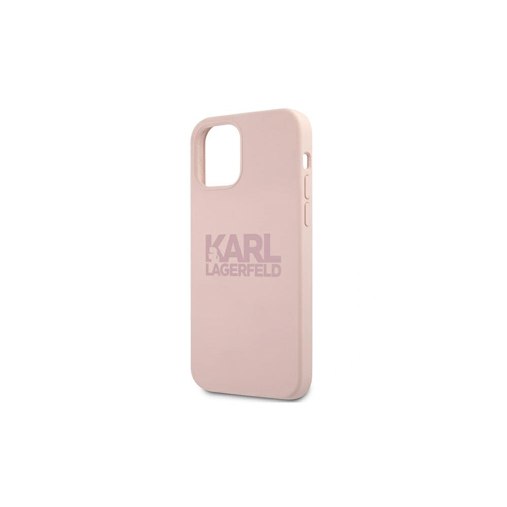 Hurtownia GSM - Etui Karl Lagerfeld KLHCP12LSTKLTLP Apple iPhone 12 Pro Max Silicone Stack Logo růžový/pink - KLD554PNK - {ean13} - Hurt