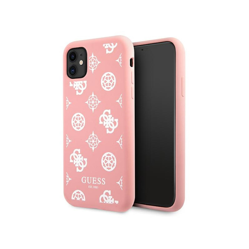 Hurtownia Guess - 3666339005825 - GUE1004PNK - Etui Guess GUHCN61LSPEWPI Apple iPhone 11 różowy/pink hard case Peony Collection - B2B homescreen