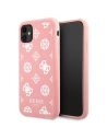 Etui Guess GUHCN61LSPEWPI Apple iPhone 11 růžové/pink tvrdé pouzdro Peony Collection