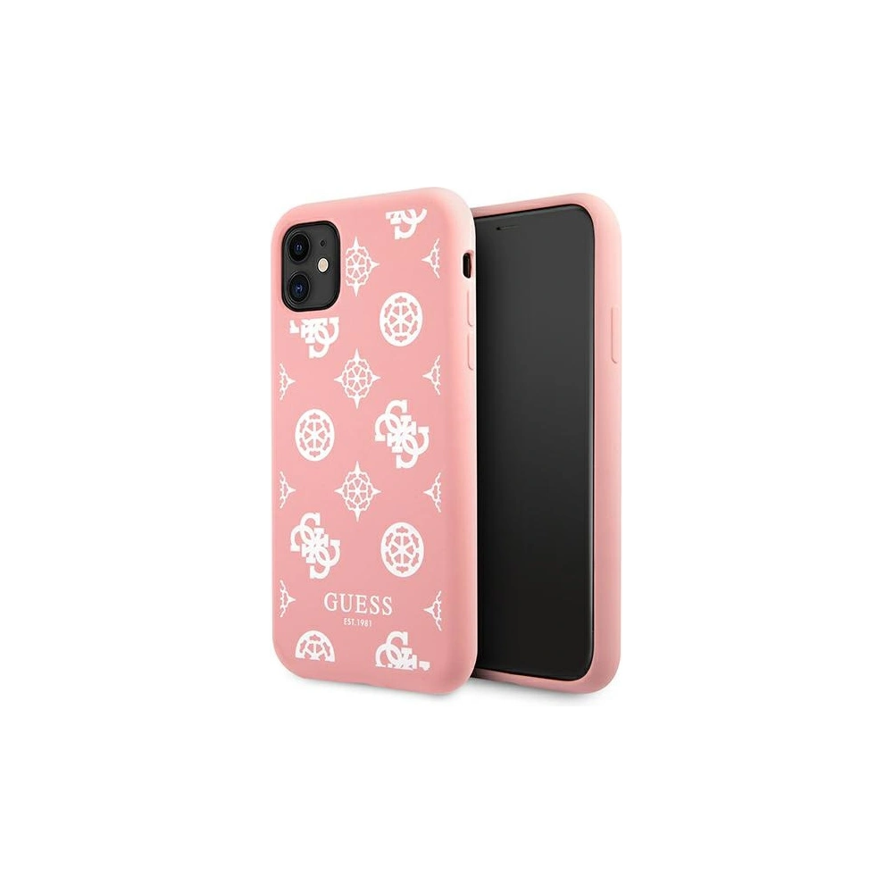Hurtownia GSM - Etui Guess GUHCN61LSPEWPI Apple iPhone 11 růžové/pink tvrdé pouzdro Peony Collection - GUE1004PNK - {ean13} - Hurt