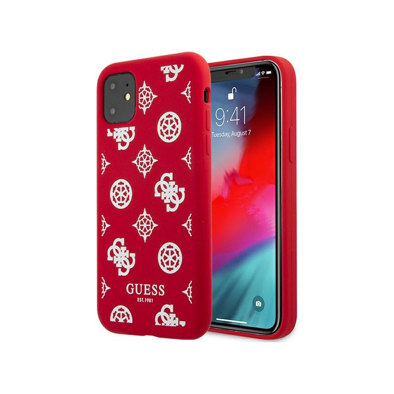 Guess Distributor - 3666339005795 - GUE1005RED - Guess GUHCN61LSPEWRE Apple iPhone 11 red hard case Peony Collection - B2B homescreen