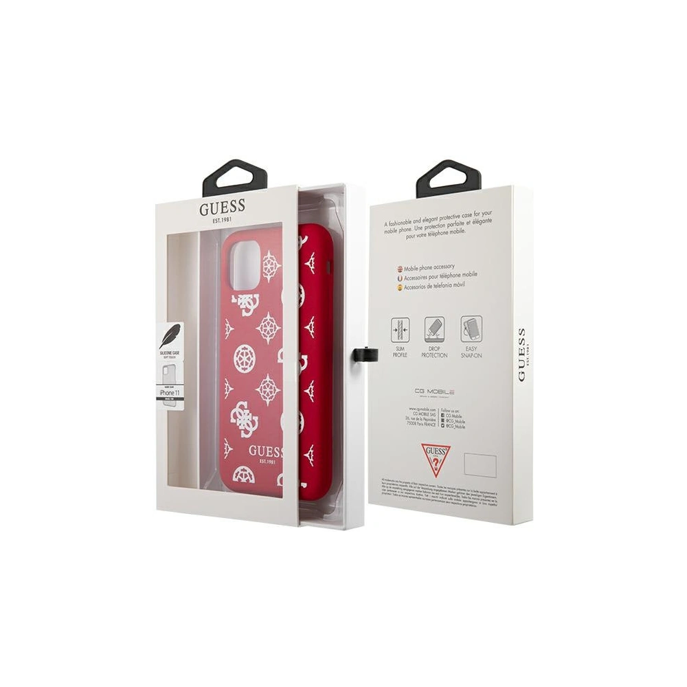 Hurtownia GSM - Etui Guess GUHCN61LSPEWRE Apple iPhone 11 červený/red hard case Peony Collection - GUE1005RED - {ean13} - Hurt