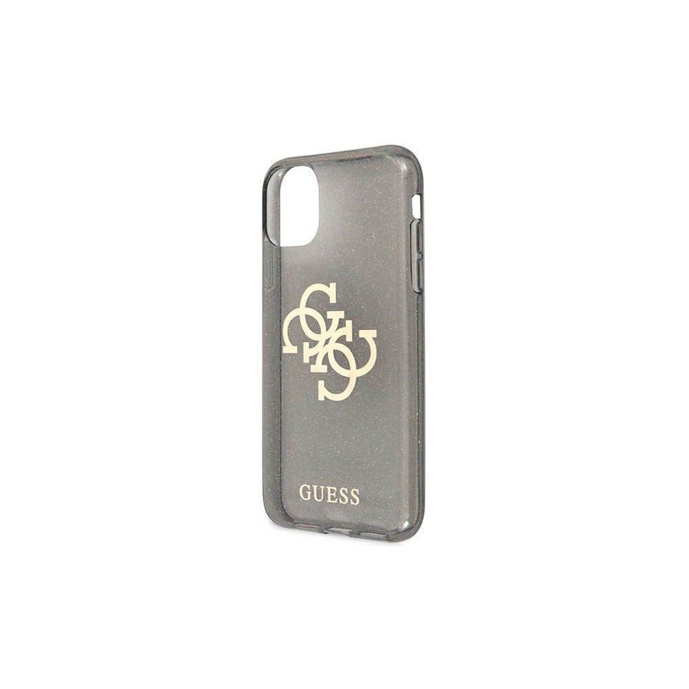 Etui Guess GUHCN61PCUGL4GBK Apple iPhone 11 černý/black hard case Glitter 4G Big Logo