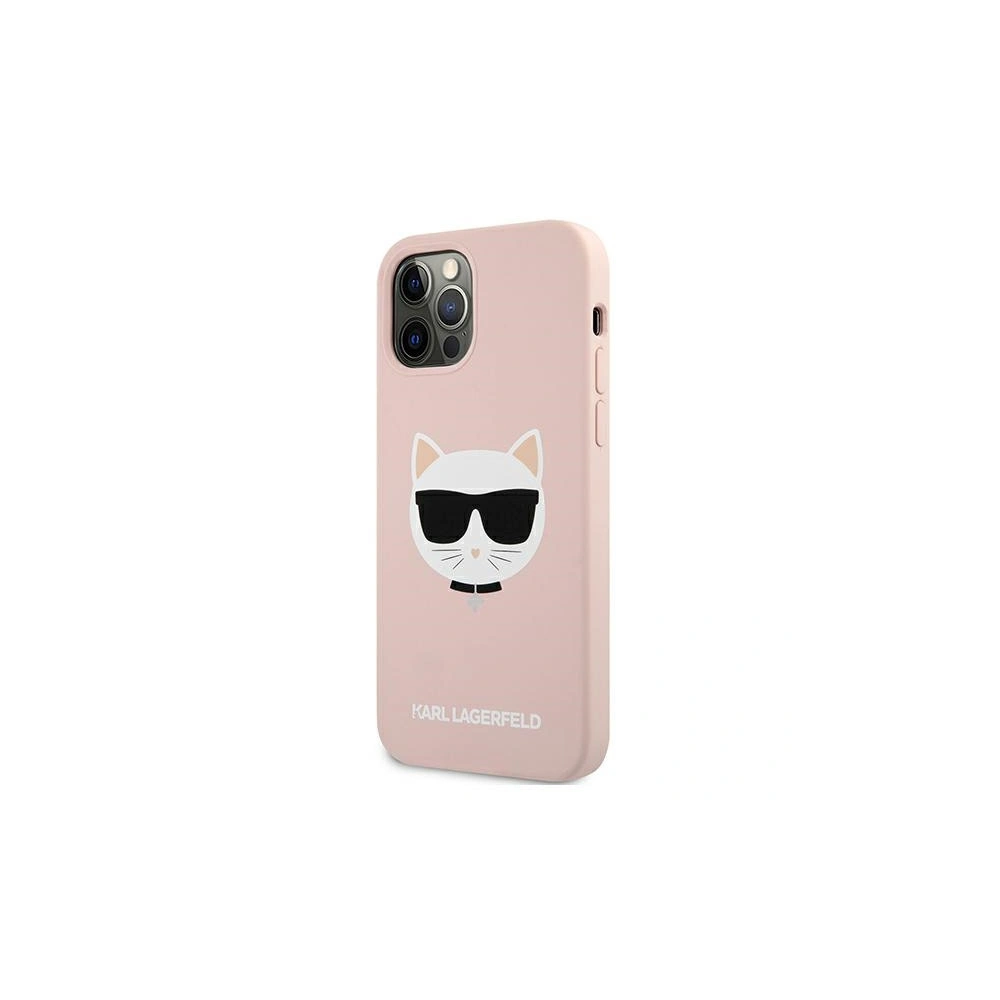 Wholesale Karl Lagerfeld KLHCP12MSLCHLP Apple iPhone 12/12 Pro hardcase light pink Silicone Choupette - KLD555PNK - {ean13} - Hurt