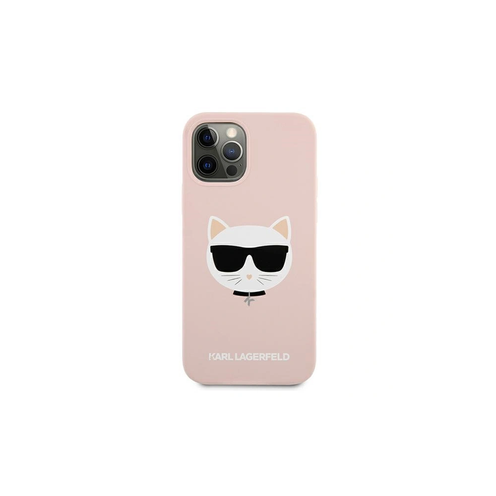 Wholesale Karl Lagerfeld KLHCP12MSLCHLP Apple iPhone 12/12 Pro hardcase light pink Silicone Choupette - KLD555PNK - {ean13} - Hurt