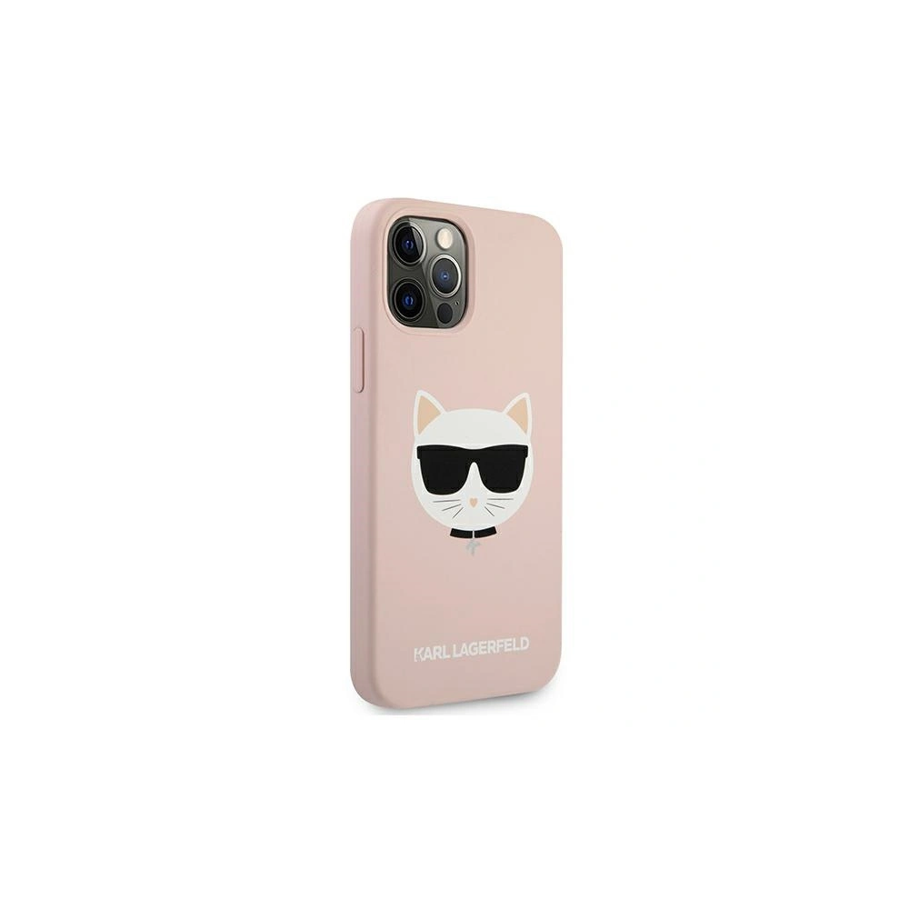 Wholesale Karl Lagerfeld KLHCP12MSLCHLP Apple iPhone 12/12 Pro hardcase light pink Silicone Choupette - KLD555PNK - {ean13} - Hurt