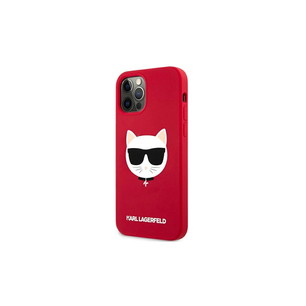 Hurtownia GSM - Etui Karl Lagerfeld KLHCP12MSLCHRE Apple iPhone 12/12 Pro hardcase czerwony/red Silicone Choupette - KLD556RED - {ean13} - Hurt